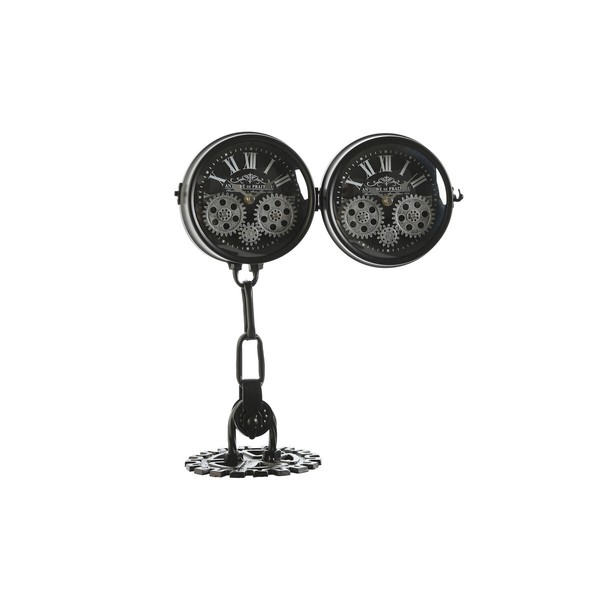 Table clock Home ESPRIT White Black Silver