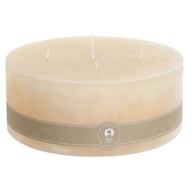 Svece Home ESPRIT Krēmkrāsa Dabisks 25 x 25 x 10 cm
