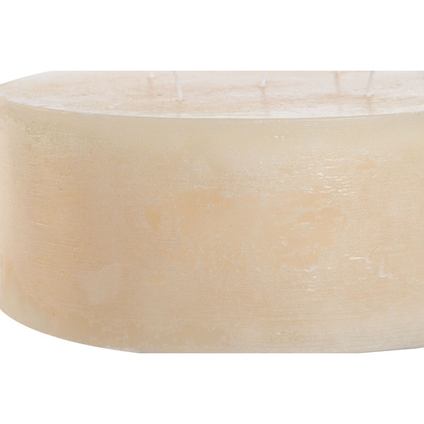 Svece Home ESPRIT Krēmkrāsa Dabisks 25 x 25 x 10 cm