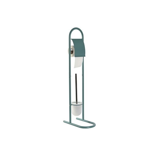 Tualetinio popieriaus laikiklis Home ESPRIT Balta Turkis Metalinis 30 x 16 x 78,5 cm (2 vnt.)