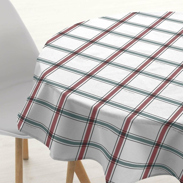 Pöytäliina Belum Elegant Christmas Valkoinen Monivärinen Ø 100 cm
