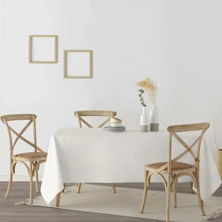 Stain-proof resined tablecloth Belum Dots Gold Multicolour 200 x 150 cm