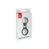Crong Leather Case with Key Ring – Protective leather case with key ring for Apple AirTag 1/2 (green)