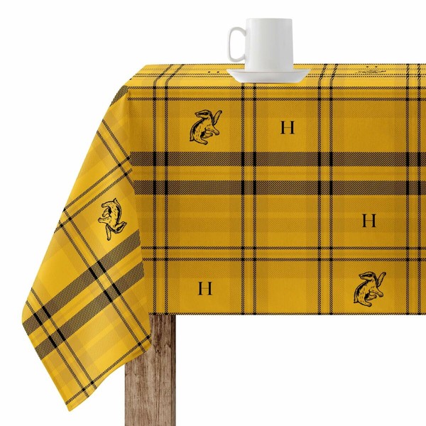 Dėmėms atspari derva dengta staltiesė Harry Potter Hufflepuff Spalvotas 150 x 150 cm
