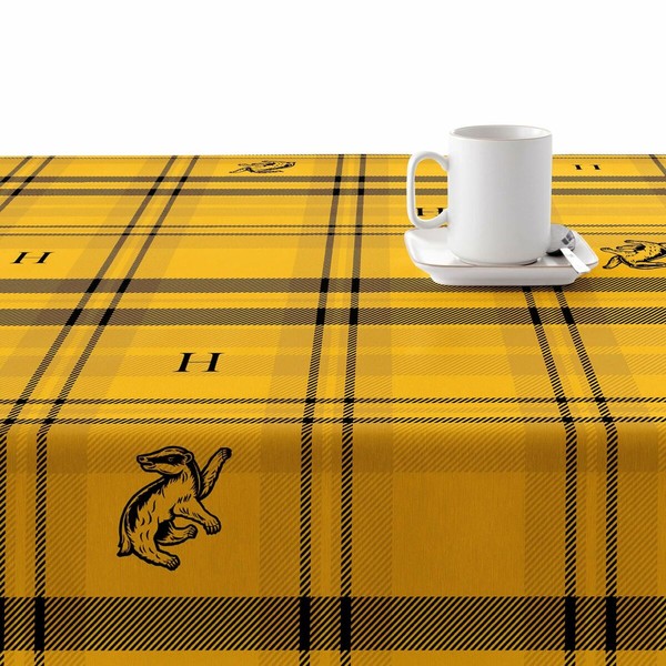 Скатерть из смолы, устойчивая к пятнам Harry Potter Hufflepuff Разноцветный 150 x 150 cm