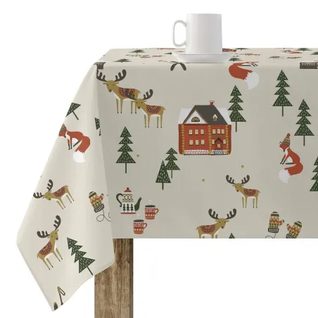 Dėmėms atspari derva dengta staltiesė Belum Merry Christmas Spalvotas 100 x 150 cm