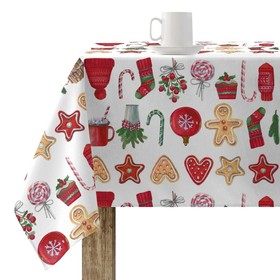Dėmėms atspari derva dengta staltiesė Belum Merry Christmas Spalvotas 200 x 150 cm