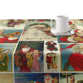 Dėmėms atspari derva dengta staltiesė Belum Vintage Christmas Spalvotas 150 x 150 cm