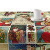 Dėmėms atspari derva dengta staltiesė Belum Vintage Christmas Spalvotas 150 x 150 cm