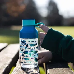 Quokka Ice Kids with strap - ecozen 430 ml water bottle with strap (Sea Animals)