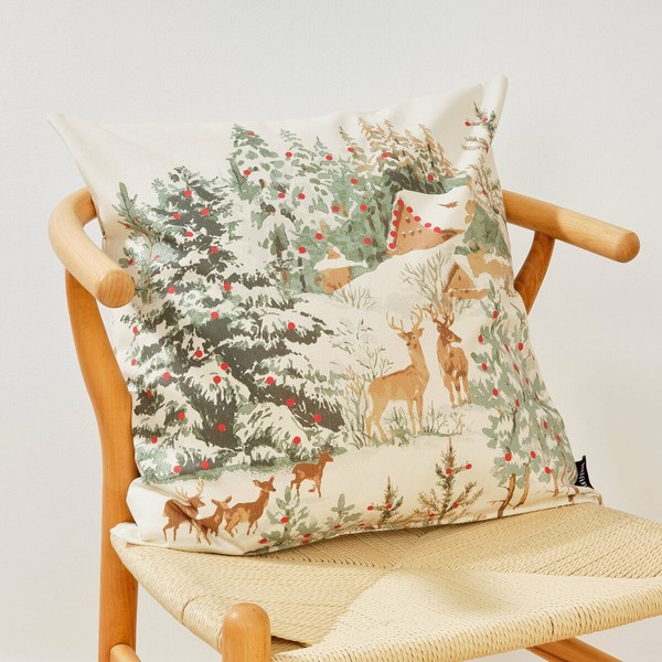 Spilvendrāna Belum Christmas Deer Daudzkrāsains 50 x 50 cm