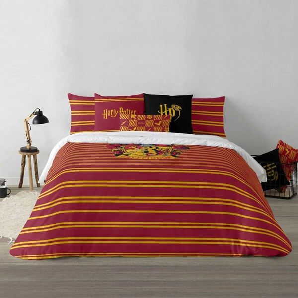 Ziemeļu pārvalks Harry Potter Gryffindor Shield Daudzkrāsains 175 Vītnes buklets 220 x 220 cm Gulta 135/140