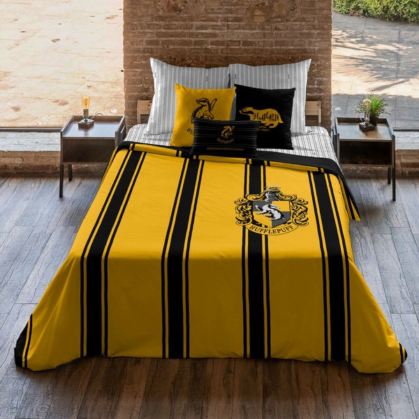 Pussilakana Harry Potter Hufflepuff Monivärinen 175 Langat 200 x 200 cm Sänky 120