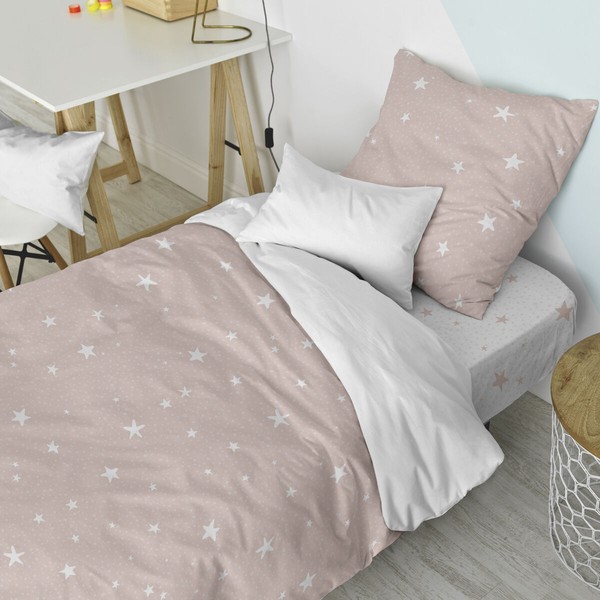 Комплект чехлов для одеяла HappyFriday Basic Kids Розовый 80 кровать 2 Предметы