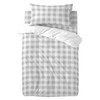 Antklodės užvalkalų rinkinys HappyFriday Basic Kids Pilka Vaikiška lovytė Gingham 2 Dalys