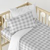 Antklodės užvalkalų rinkinys HappyFriday Basic Kids Pilka Vaikiška lovytė Gingham 2 Dalys