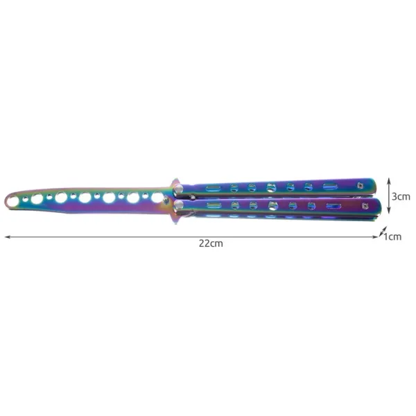 Butterfly Knife for Training - Rainbow