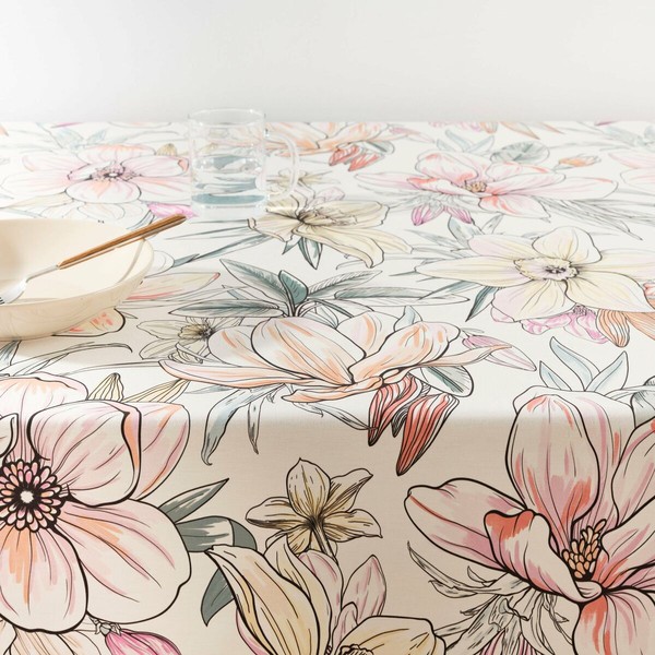 Tablecloth Belum 0120-326 155 x 155 cm Floral