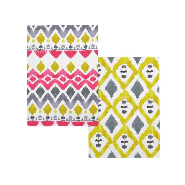 Virtuvės šluostė HappyFriday Ikat Spalvotas 70 x 50 cm (2 vnt.)