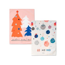 Keittiöliina HappyFriday Xmas Ho Ho Ho Monivärinen 70 x 50 cm (2 osaa)