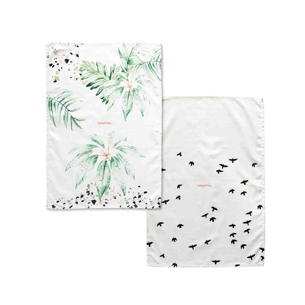 Keittiöliina HappyFriday Delicate Monivärinen 70 x 50 cm (2 osaa)