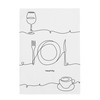Keittiöliina HappyFriday To Eat Monivärinen 70 x 50 cm (2 osaa)