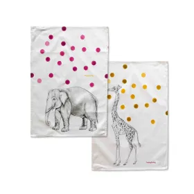 Keittiöliina HappyFriday Savanna Monivärinen 70 x 50 cm (2 osaa)