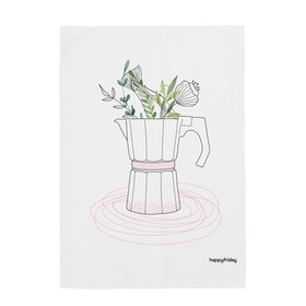 Keittiöliina HappyFriday Breakfast Monivärinen 70 x 50 cm (2 osaa)