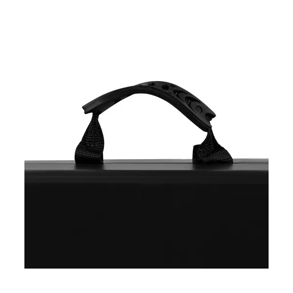 Folding garden table 180cm + 2 benches - black