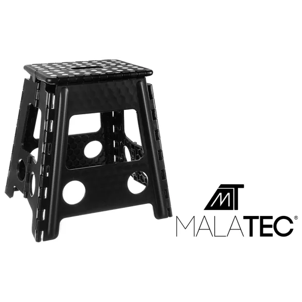 Kokkupandav taburet mustvalge 39cm