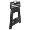 Folding stool black and white 39cm