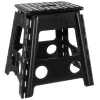 Folding stool black and white 39cm