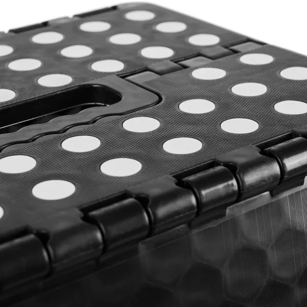 Folding stool black and white 39cm