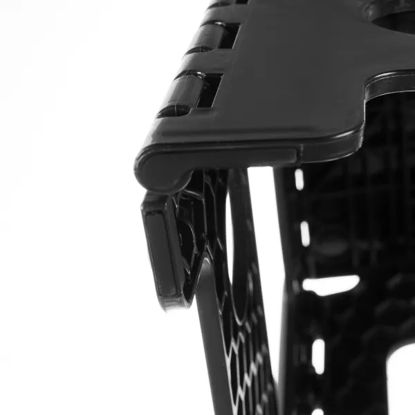 Folding stool black and white 39cm