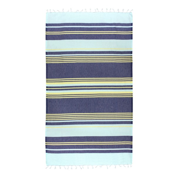 Towel set HappyFriday Lush Blue 2 Pieces