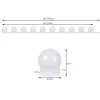 LED spoguļa/tualešu galdiņa lampiņas - 10 gab.