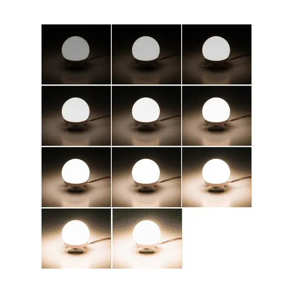 LED spoguļa/tualešu galdiņa lampiņas - 10 gab.