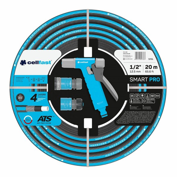 Набор шлангов с принадлежностями Cellfast Smart Pro Ats PVC 20 m Ø 12,5 mm