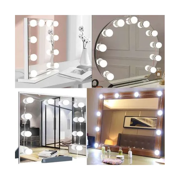 LED spoguļa/tualešu galdiņa lampiņas - 10 gab.