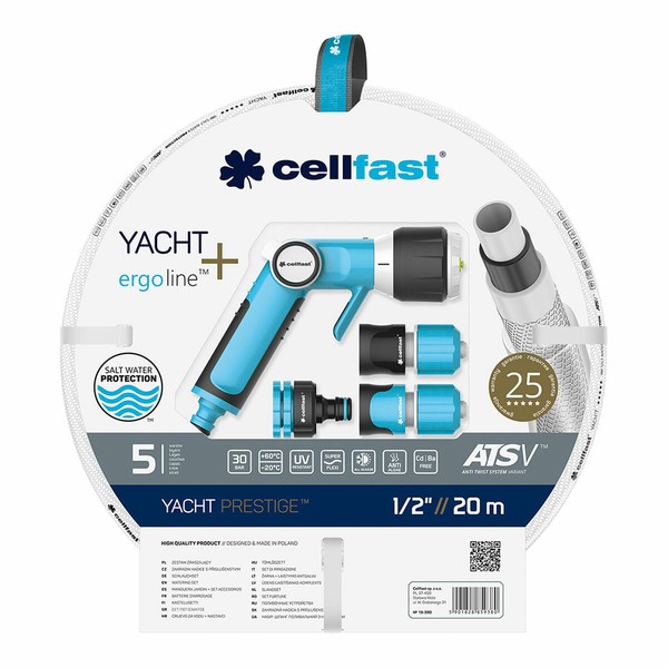 Letku tarvikesetillä Cellfast Yacht PVC 20 m Ø 12,5 mm Jatkettavissa