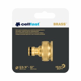 Шланговый соединитель Cellfast 3/4" 1" Латунь Смеситель