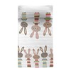 Vuodepeite (viltti) HappyFriday Moshi Moshi Rabbit Family Monivärinen 180 x 260 cm
