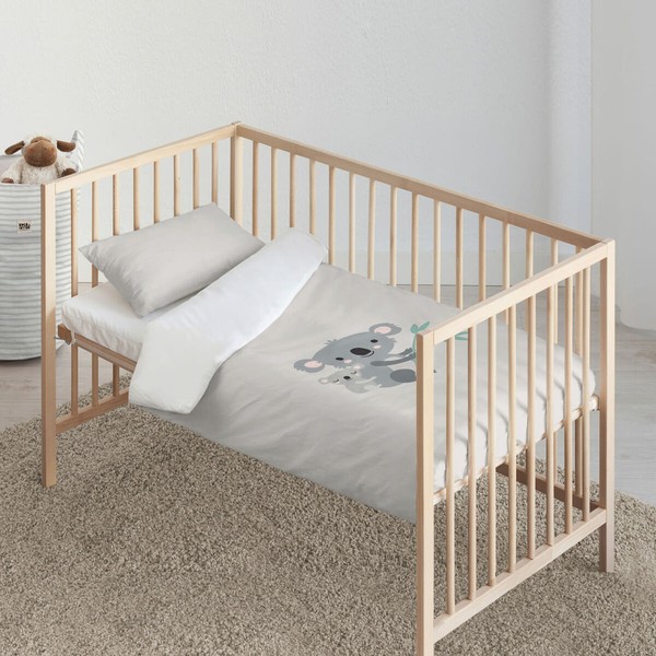 Pārtikas vāka komplekts Kids&Cotton Kuno Pelēks 100 x 120 cm