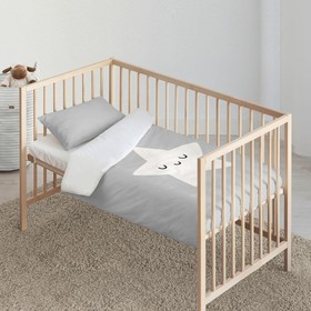 Pussilakanasetti Kids&Cotton Nadir Harmaa 100 x 120 cm