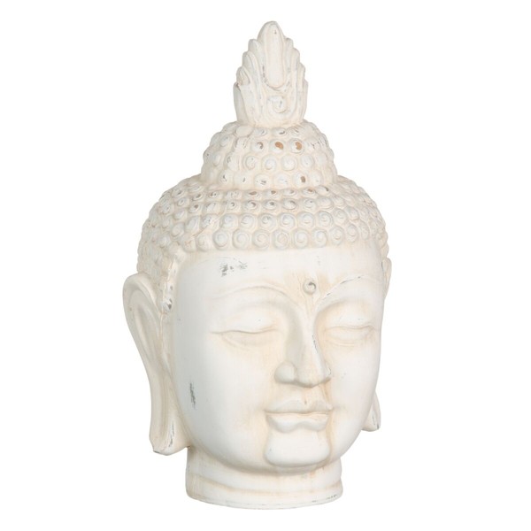 Dekoratīvās figūriņas Krēmkrāsa Buda Austrumniecisks 19 x 18,5 x 32,5 cm