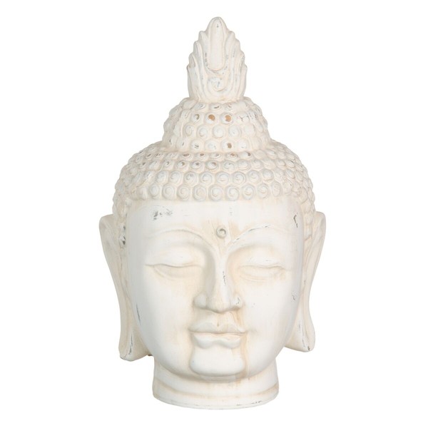 Dekoratīvās figūriņas Krēmkrāsa Buda Austrumniecisks 19 x 18,5 x 32,5 cm
