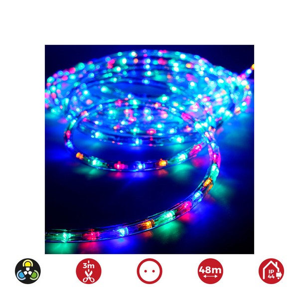 Šļūtene LED EDM 72712 Flexiled Daudzkrāsains