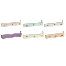 Essential oil burner Home ESPRIT Wood 24 x 4 x 6 cm (12 Pieces) (6 Units)