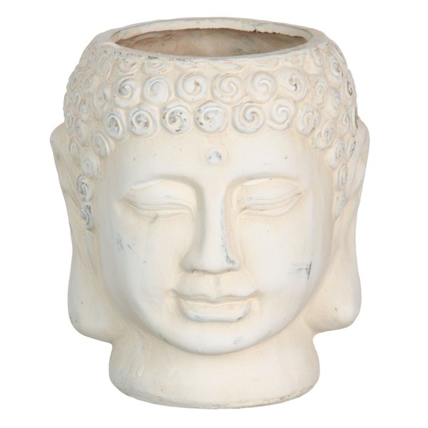 stādītājs Krēmkrāsa Terakota Buda Austrumniecisks 14 x 14 x 15,5 cm