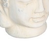 Kabantis šviestuvas Kreminė Degtas molis Buda Rytietiškas 14 x 14 x 15,5 cm
